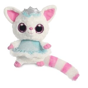 Aurora World YooHoo & Friends 8-Inch Pammee Ice Princess Lemur Stuffed Animal